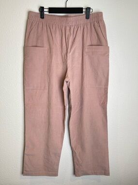Rachel Pally Rami Pant Sz XL Dusty Rose Pink Cotton Corduroy Comfy Casual Lounge